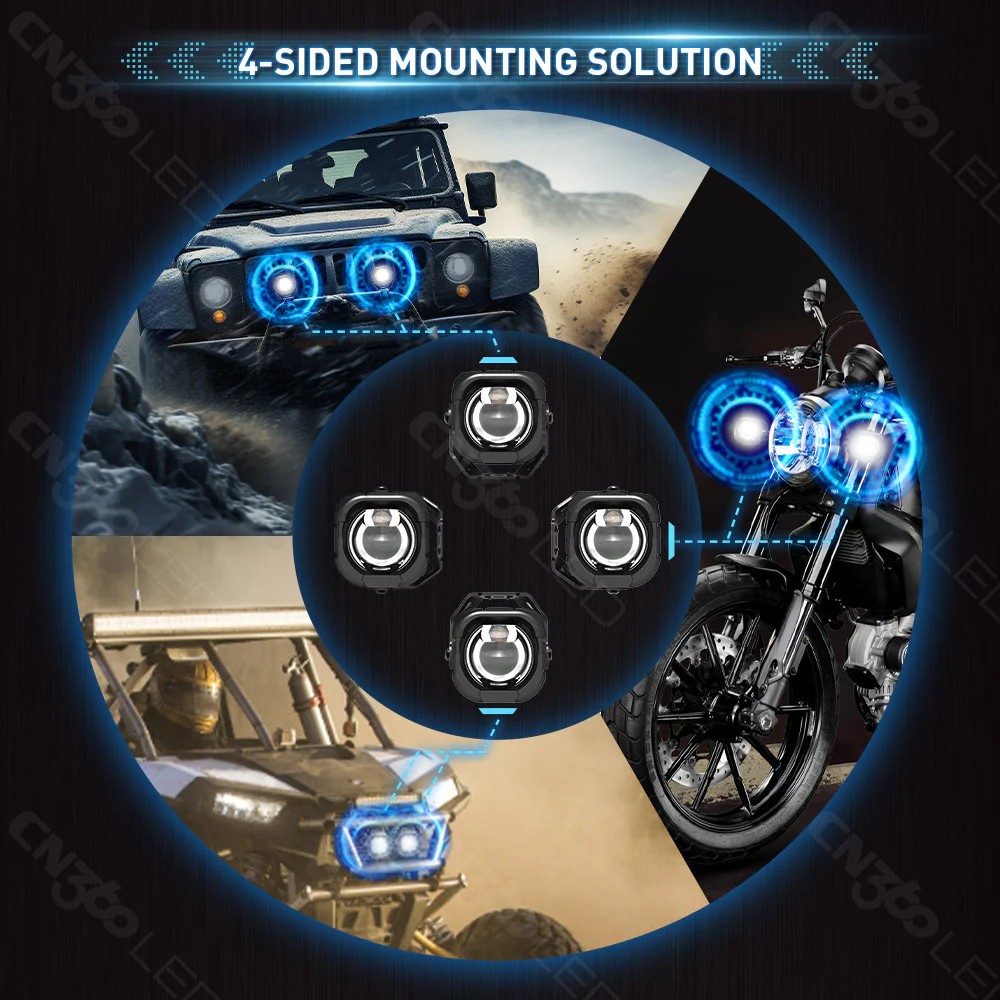 Projektor-Motorradscheinwerfer und LED-Zusatzscheinwerfer für den Großhandel