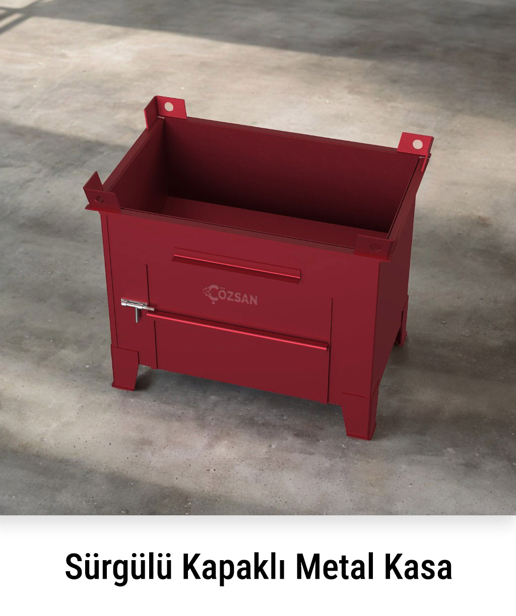 Industrial Metal Transport Containers - Steel Storage Boxes