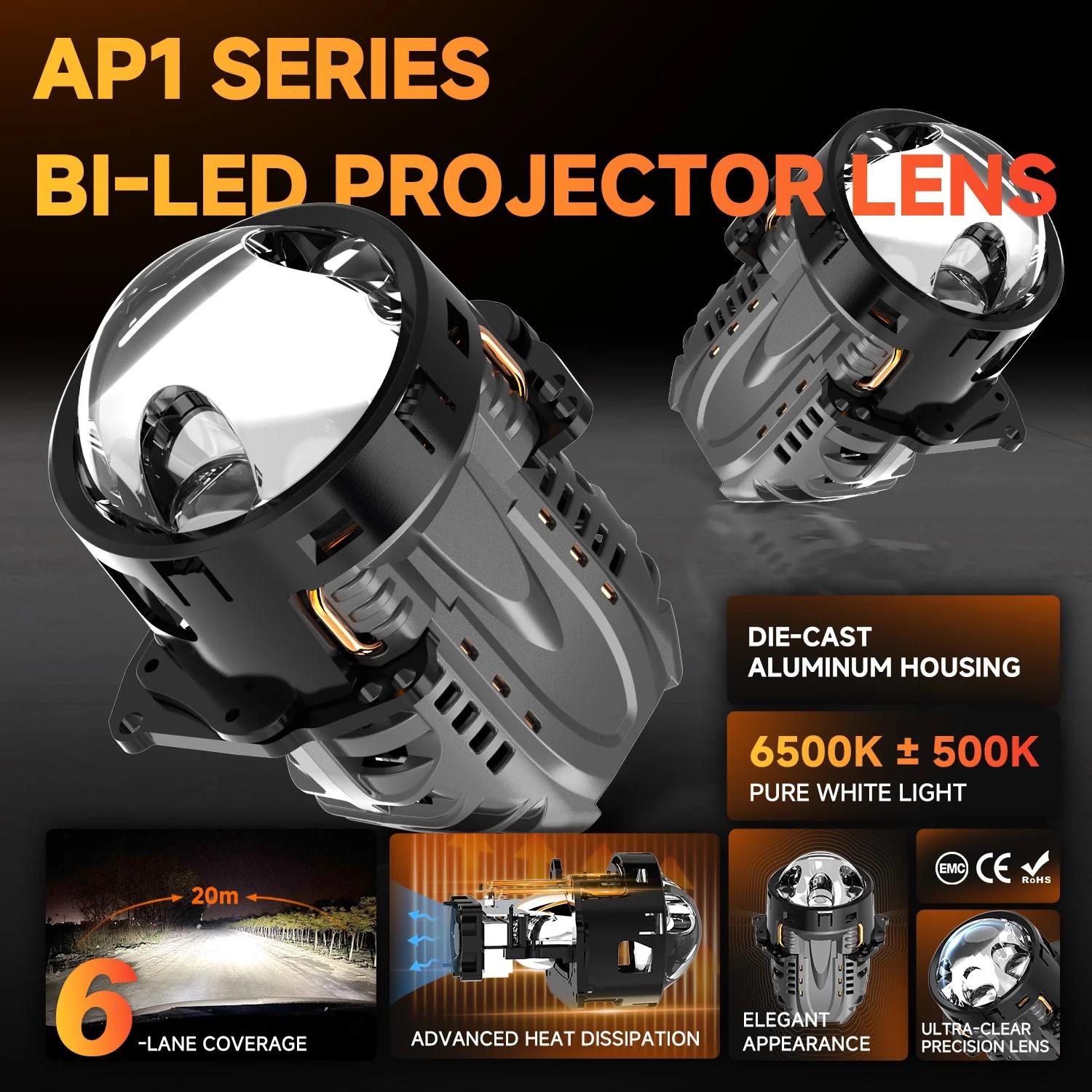 Bi-LED-Projektorscheinwerfer